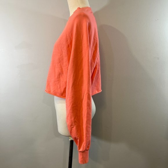 NWOT TREASURE & BOND Pink Crew Neck Raw Edge Sweater (M)‎ - Picture 2 of 8